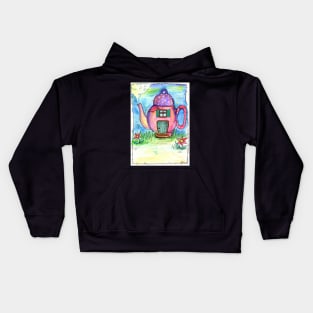 the tea kettle house Kids Hoodie